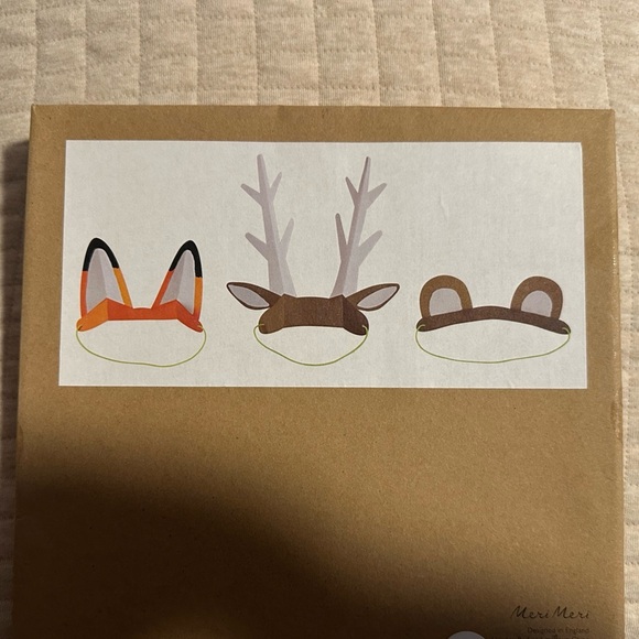 NEW Meri Meri Woodland Paper Animal Ear Headband Hats Party Decor - Picture 3 of 3